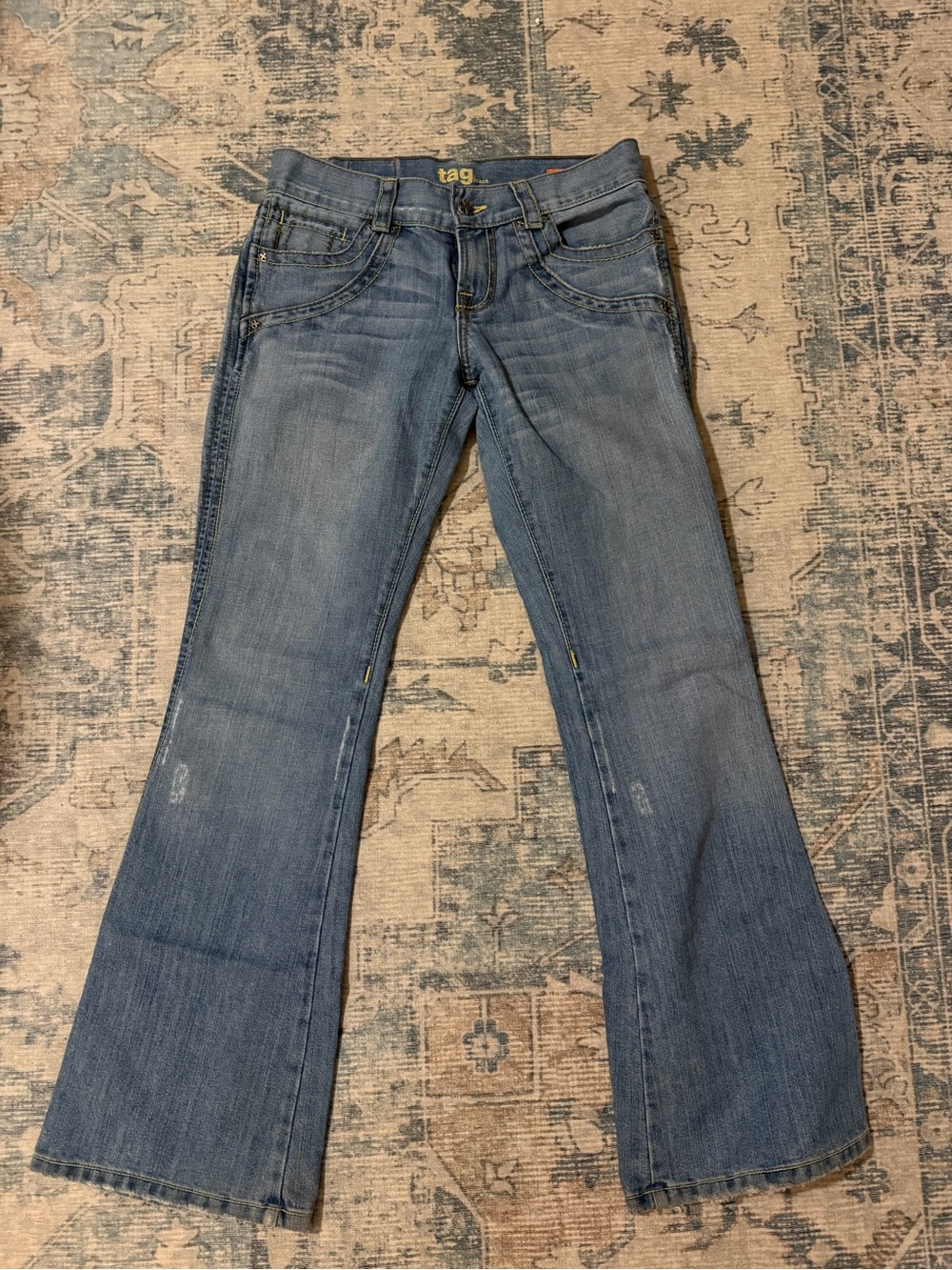 Ag Adriano Goldschmied Light Blue Flare Jeans